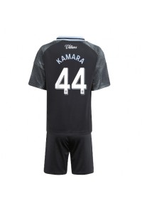 Aston Villa Boubacar Kamara #44 Babyklær Borte Fotballdrakt til barn 2025-26 Korte ermer (+ Korte bukser)